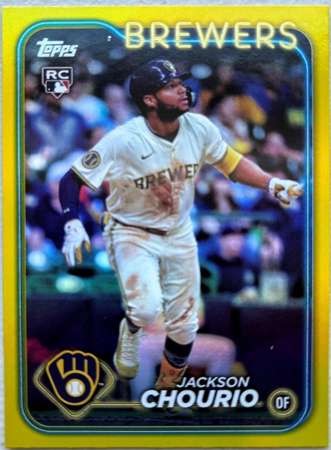 Jackson Chourio [Yellow Rainbow Foil] #US240