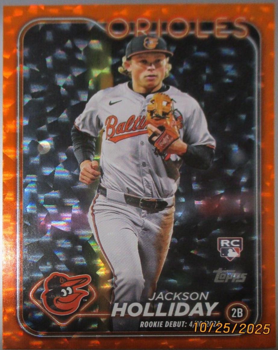 Jackson Holliday [Orange Crackle Foilboard] #US97