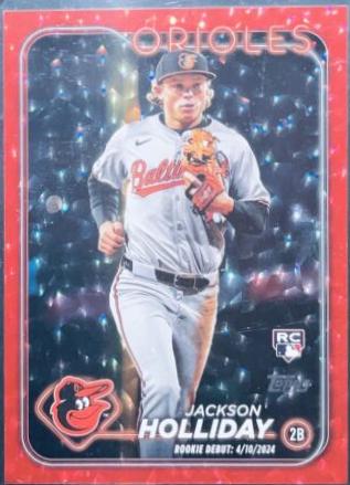 Jackson Holliday [Red Crackle Foilboard] #US97