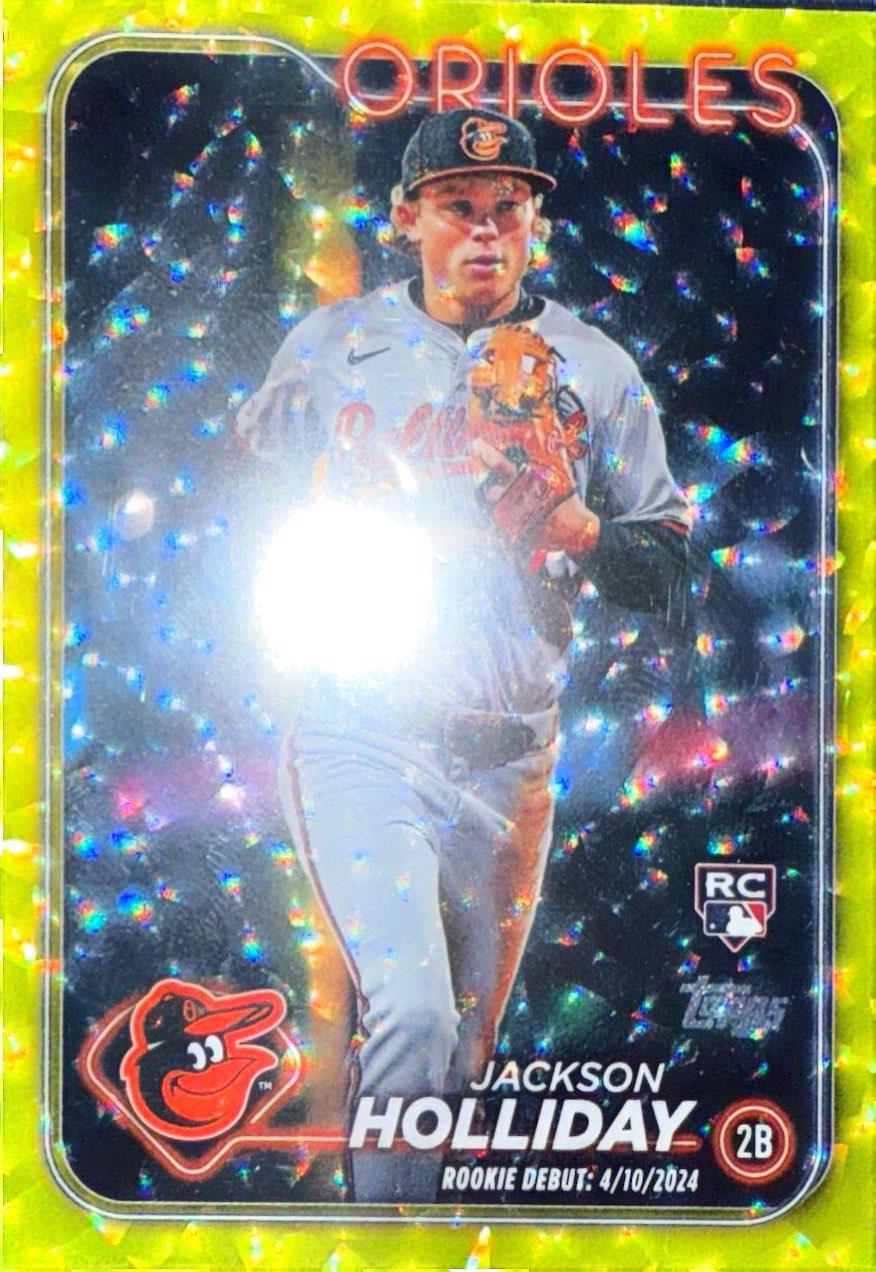 Jackson Holliday [Yellow Crackle Foilboard] #US50