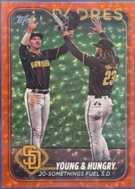 Jackson Merrill & Fernando Tatis Jr. [Orange Crackle Foilboard] #US48