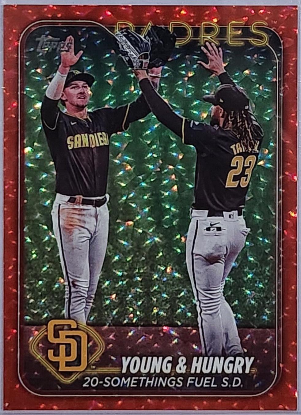 Jackson Merrill & Fernando Tatis Jr. [Yellow Crackle Foilboard] #US48