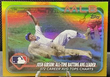 Josh Gibson [Gold Rainbow Foil] #US191