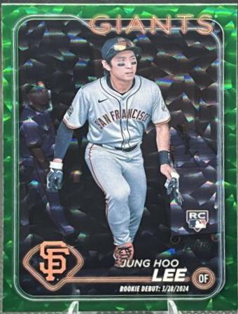 Jung Hoo Lee [Green Crackle Foilboard] #US343