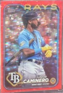 Junior Caminero [Red Crackle Foilboard] #US223