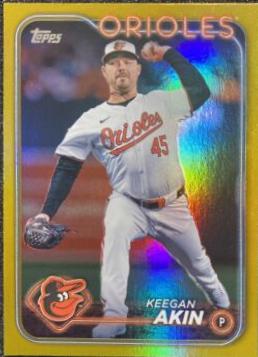 Keegan Akin [Gold Rainbow Foil] #US280