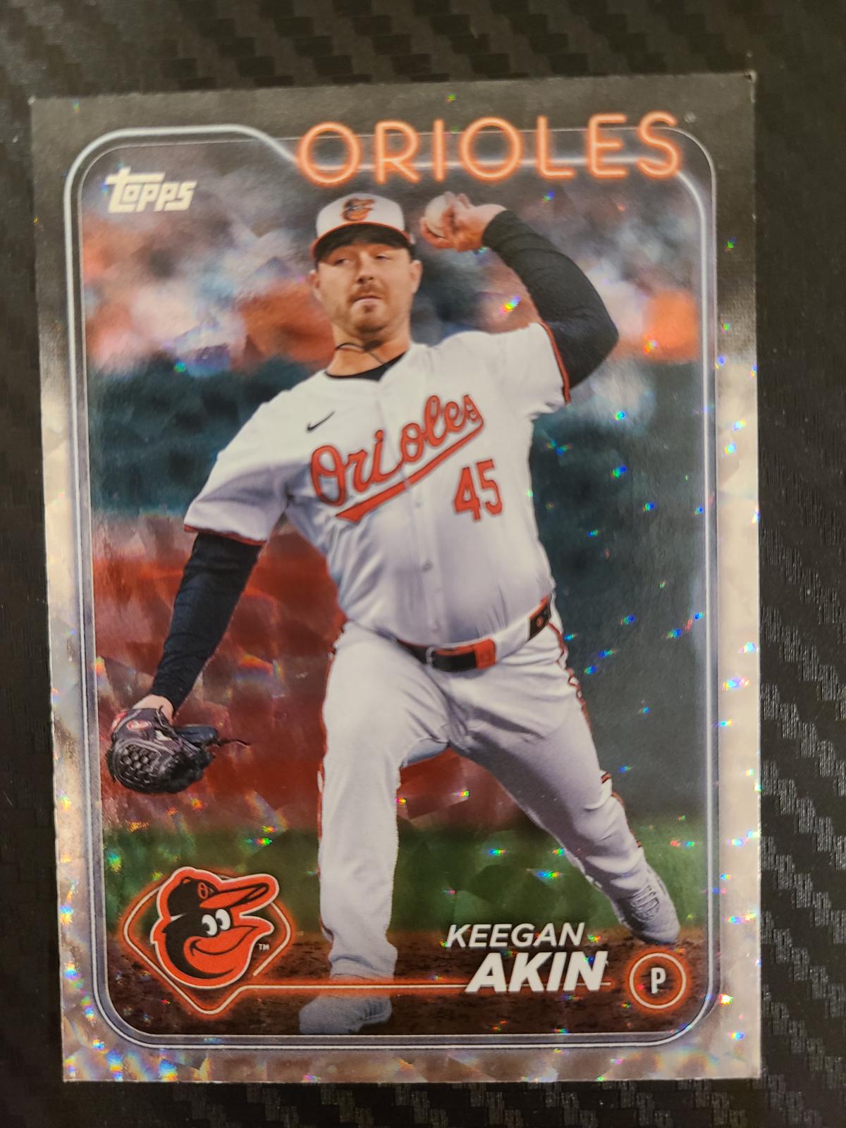 Keegan Akin [Silver Crackle Foilboard] #US280