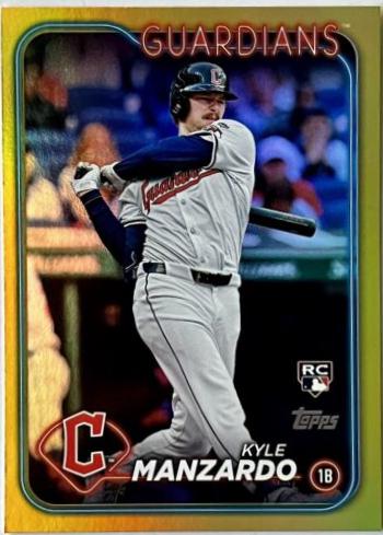 Kyle Manzardo [Gold Rainbow Foil] #US262