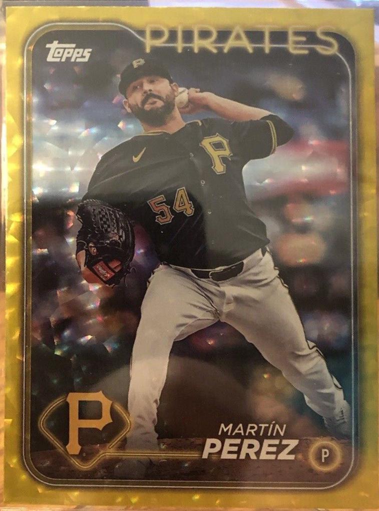 Martin Perez [Yellow Crackle Foilboard] #US75