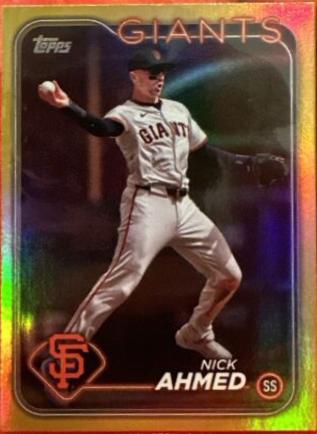 Nick Ahmed [Gold Rainbow Foil] #US98