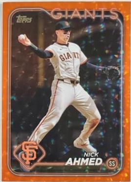 Nick Ahmed [Orange Crackle Foilboard] #US98