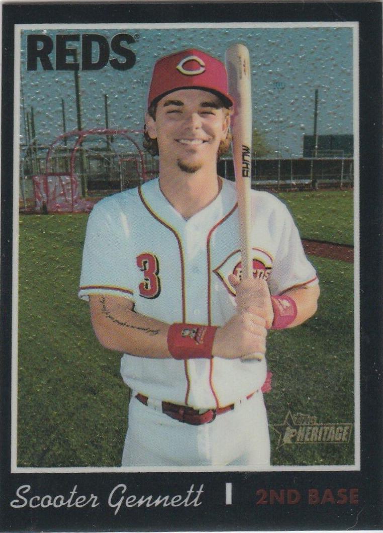 Scooter Gennett [Chrome Black Refractor] #THC-466