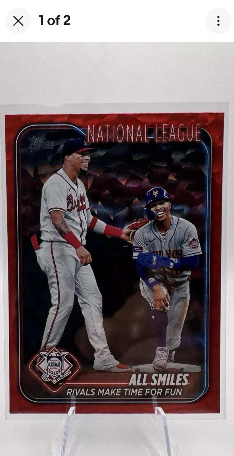 Orlando Arcia & Francisco Lindor [Red Crackle Foilboard] #US154