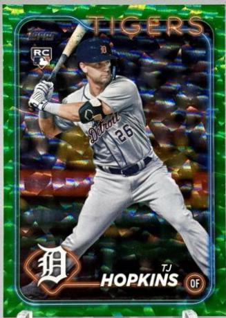 TJ Hopkins [Green Crackle Foilboard] #US311