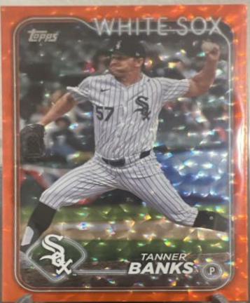 Tanner Banks [Orange Crackle Foilboard] #US129