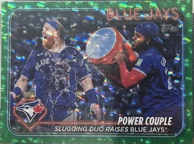 Vladimir Guerrero Jr. & Justin Turner [Green Crackle Foilboard] #US63