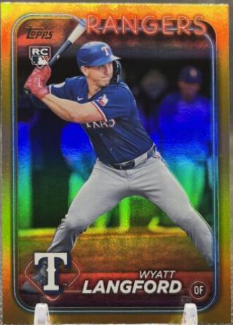 Wyatt Langford [Gold Rainbow Foil] #US151