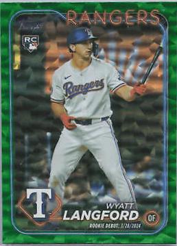 Wyatt Langford [Green Crackle Foilboard] #US341