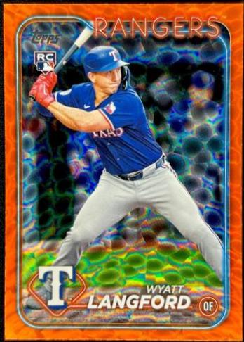 Wyatt Langford [Orange Crackle Foilboard] #US151