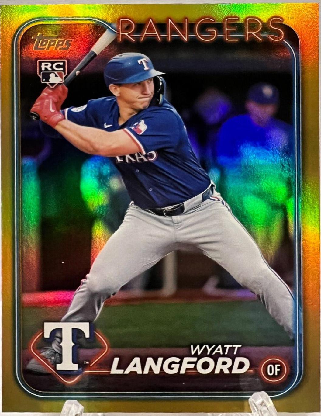 Wyatt Langford [Yellow Rainbow Foil] #US151