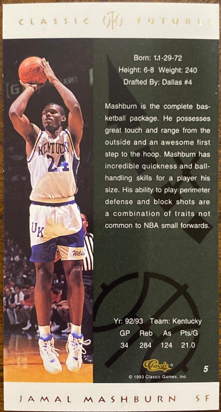 Jamal Mashburn #5
