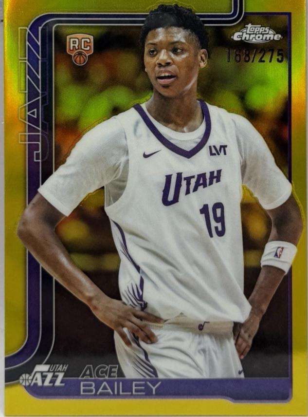 Ace Bailey [Gold Basketball Refractor] #255