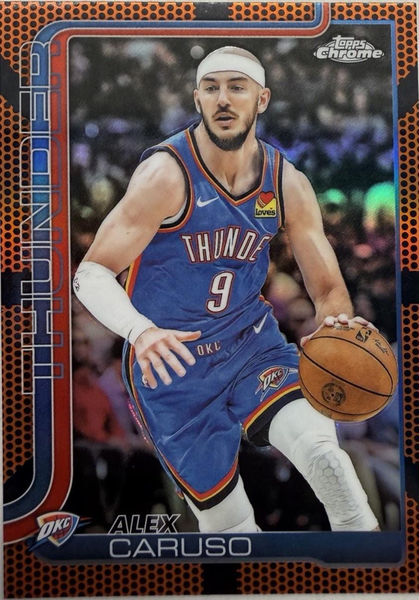 Alex Caruso [Orange Basketball Refractor] #170