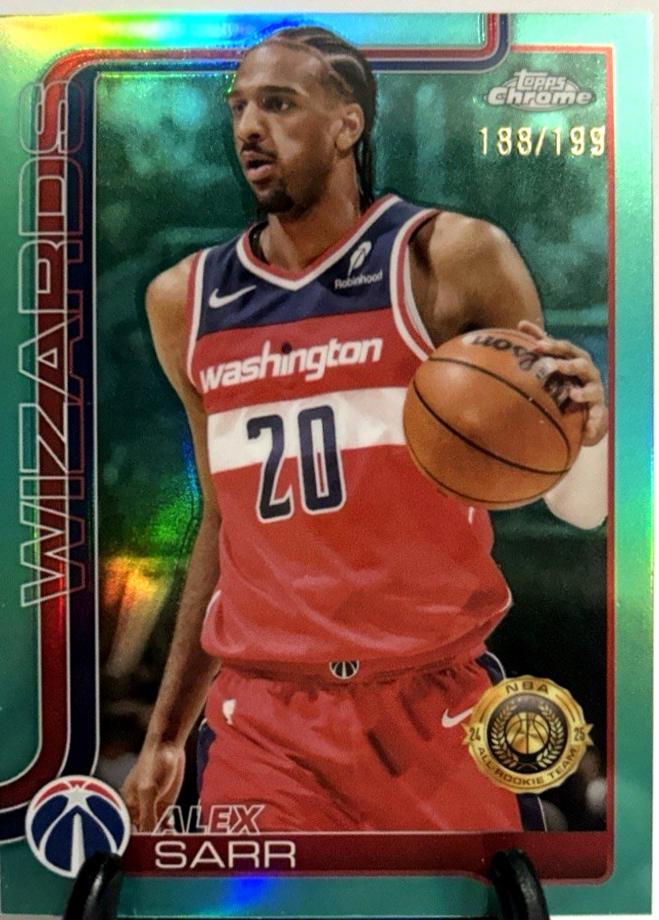 Alex Sarr [Aqua Basketball Refractor] #218