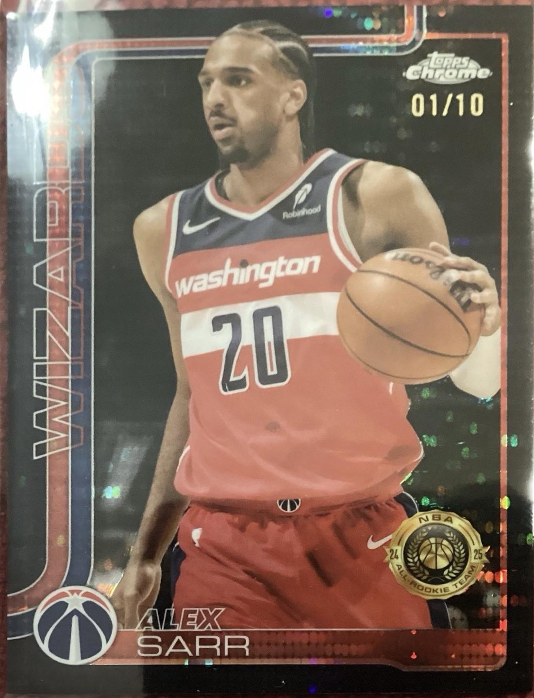 Alex Sarr [Black Basketball Refractor] #218