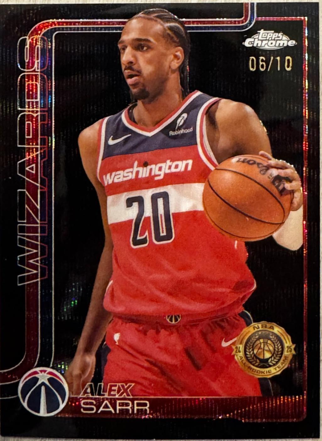 Alex Sarr [Black Wave Refractor] #218