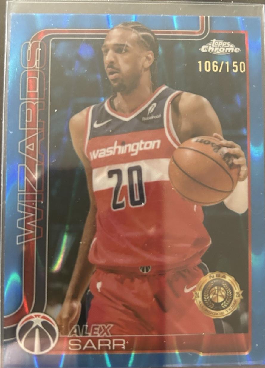 Alex Sarr [Blue Basketball Refractor] #218