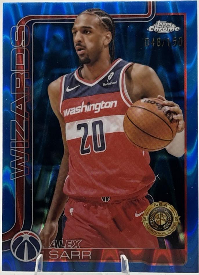 Alex Sarr [Blue Wave Refractor] #218