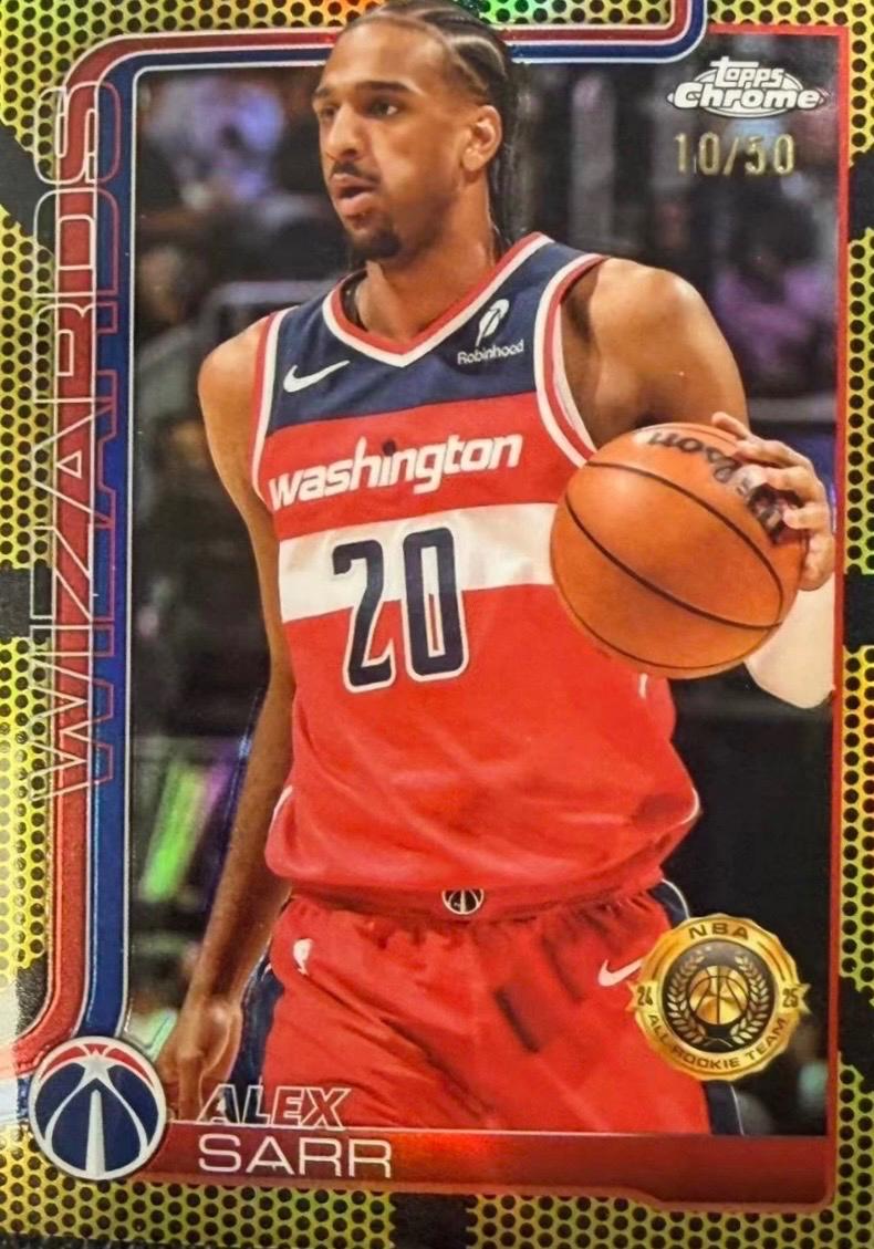 Alex Sarr [Gold Basketball Refractor] #218