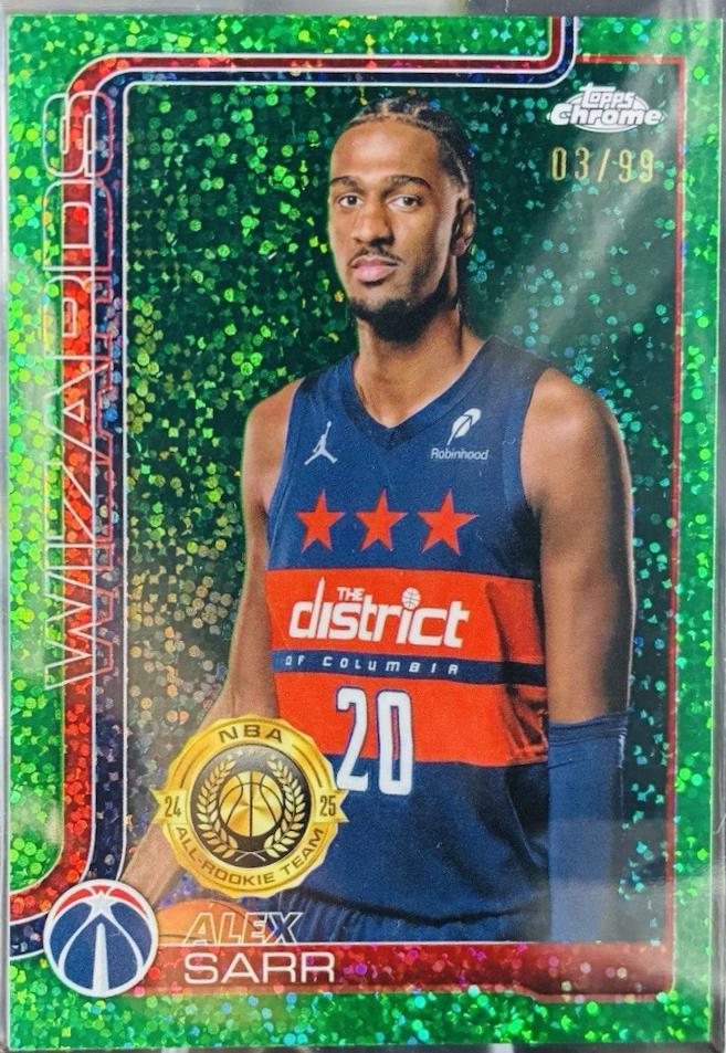 Alex Sarr [Green Basketball Refractor] #218