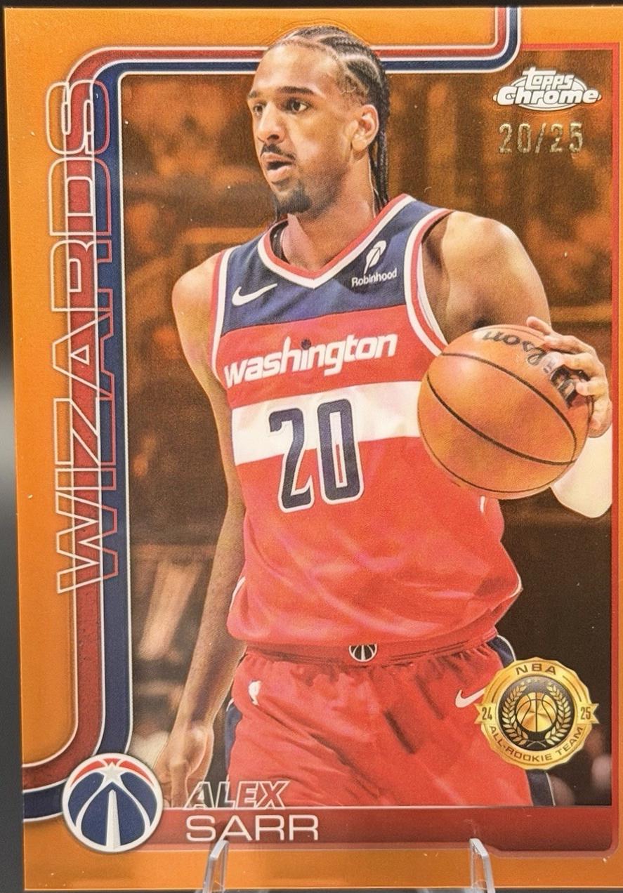Alex Sarr [Orange Basketball Refractor] #218