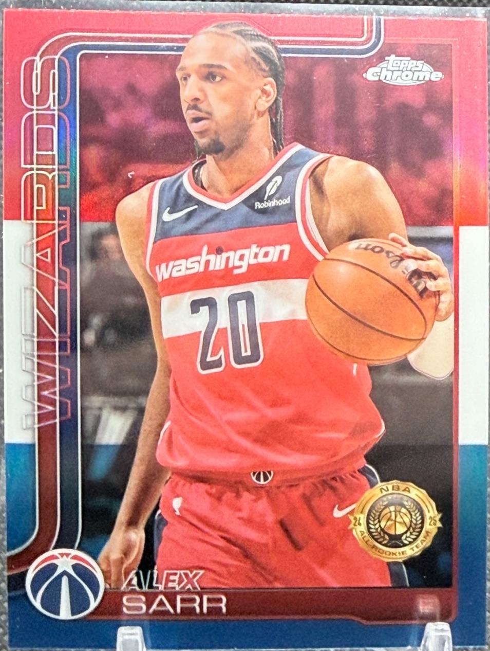 Alex Sarr [Red White Blue Refractor] #218