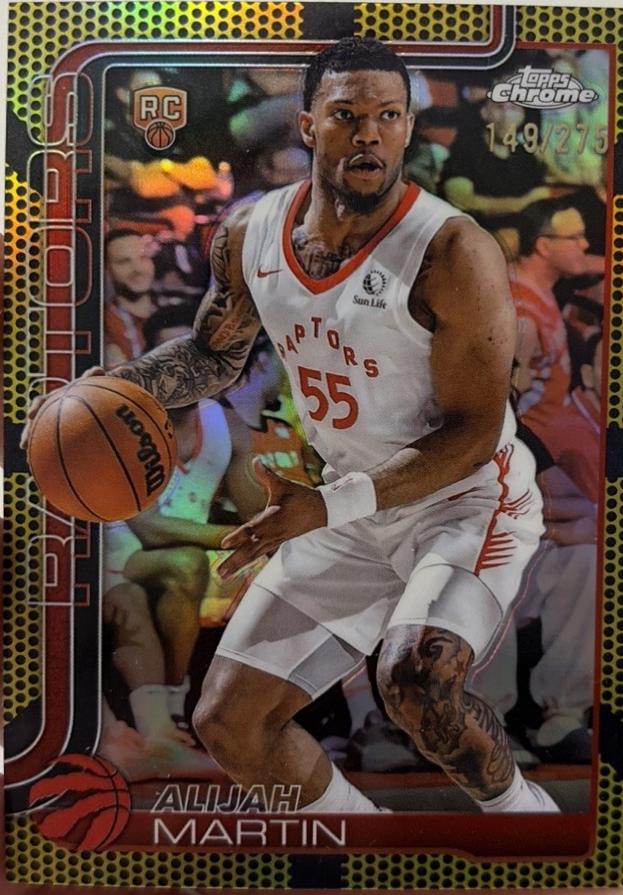 Alijah Martin [Yellow Basketball Refractor] #290