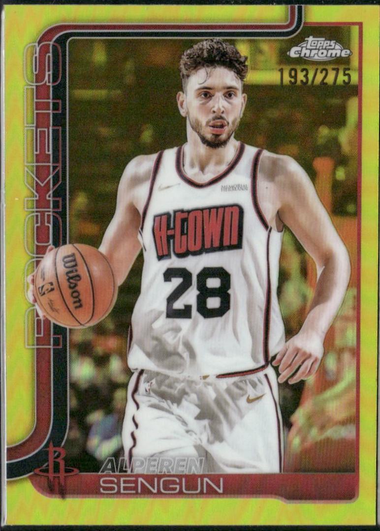 Alperen Sengun [Yellow Basketball Refractor] #98
