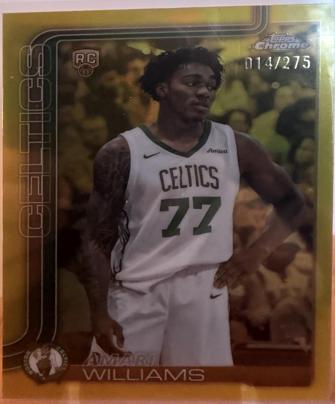Amari Williams [Yellow Basketball Refractor] #297