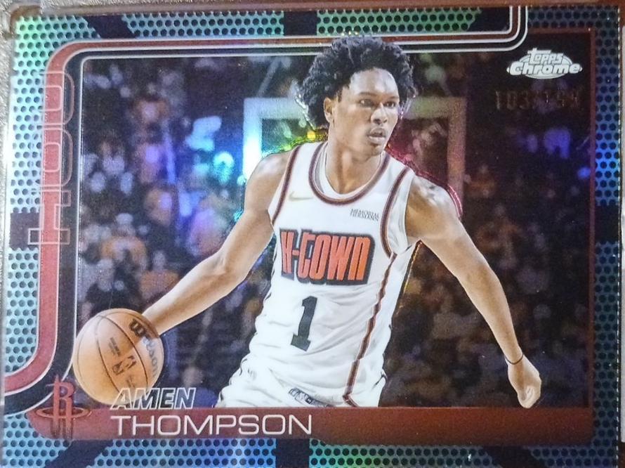 Amen Thompson [Aqua Basketball Refractor] #17