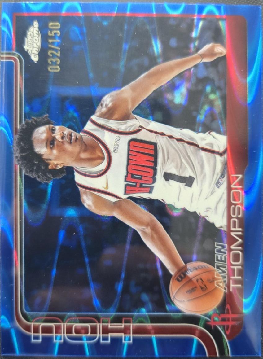 Amen Thompson [Blue Basketball Refractor] #17