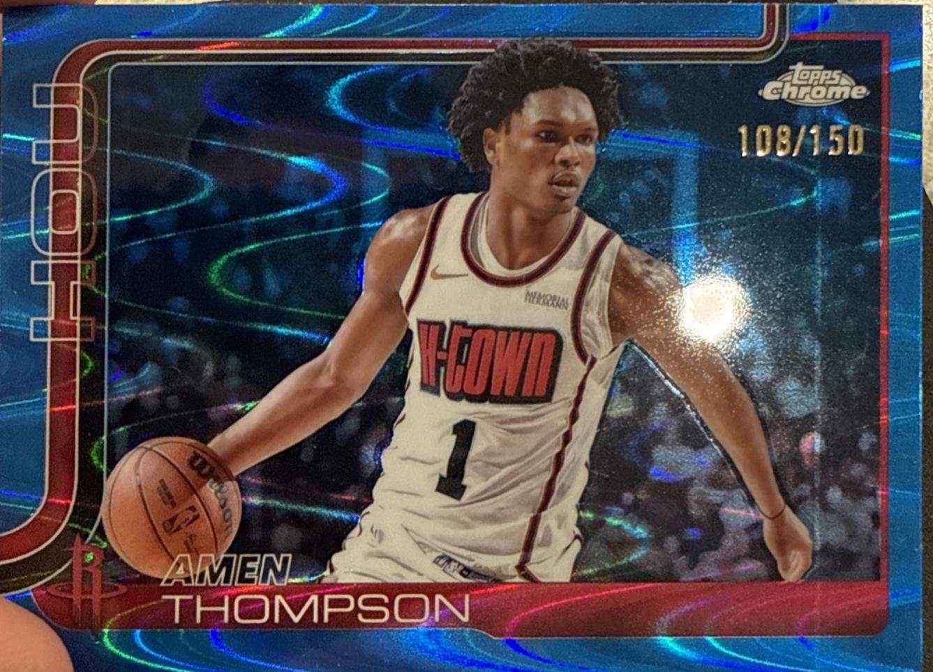 Amen Thompson [Blue Wave Refractor] #17