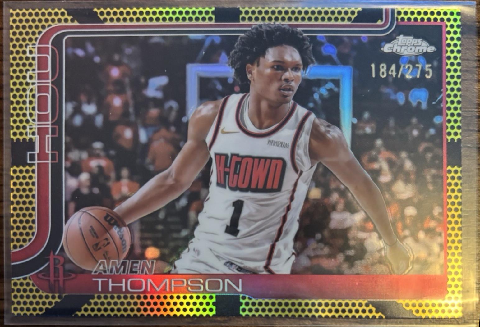 Amen Thompson [Gold Basketball Refractor] #17