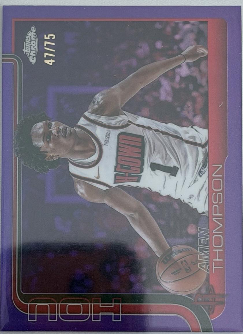 Amen Thompson [Purple Basketball Refractor] #17