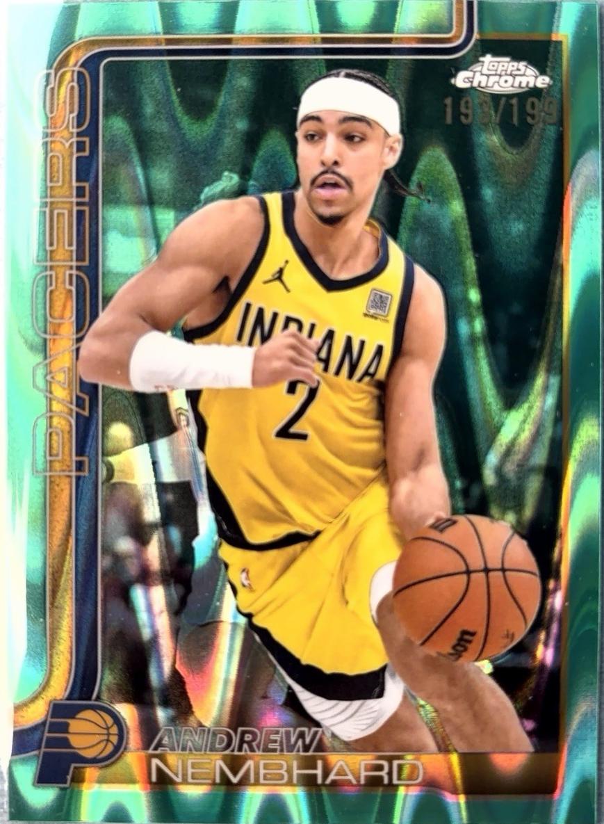 Andrew Nembhard [Aqua Basketball Refractor] #97