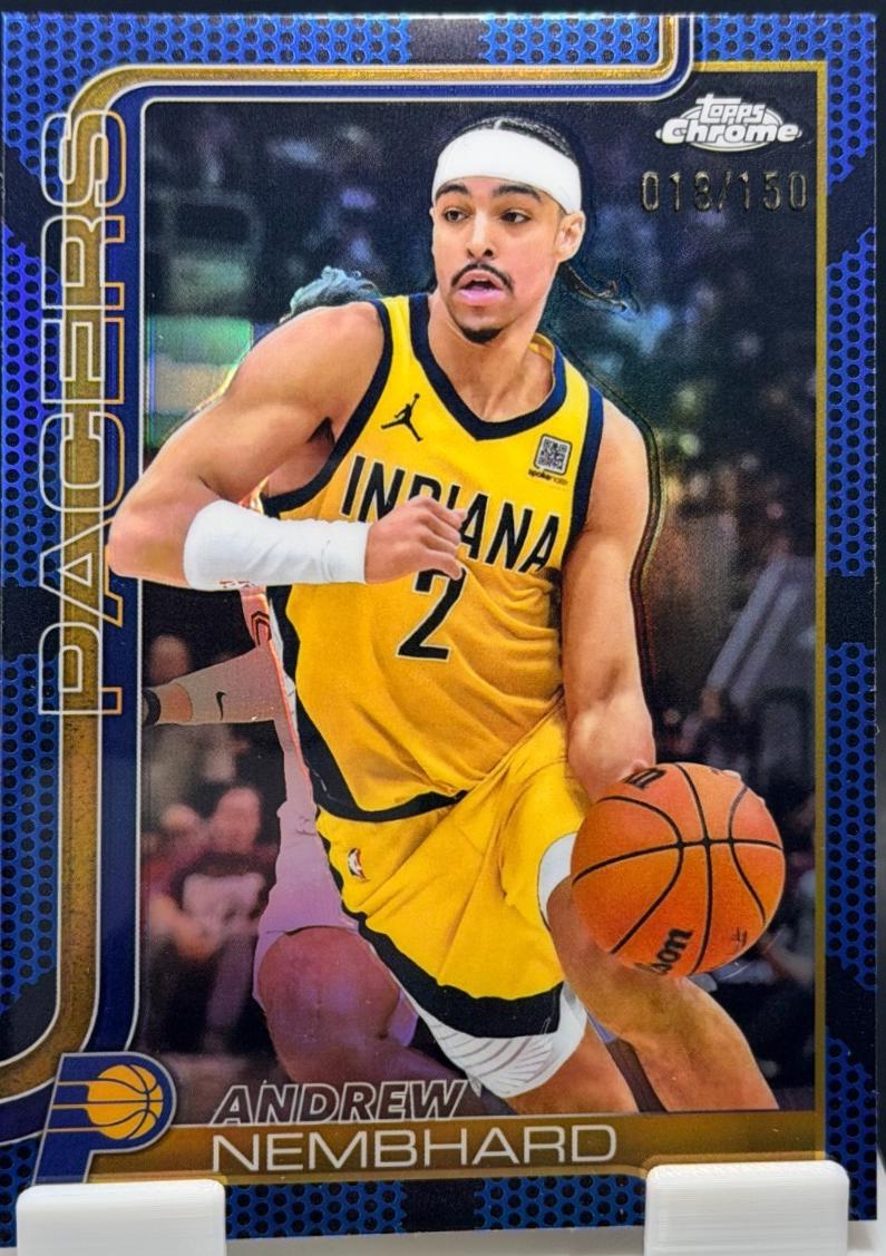 Andrew Nembhard [Blue Basketball Refractor] #97