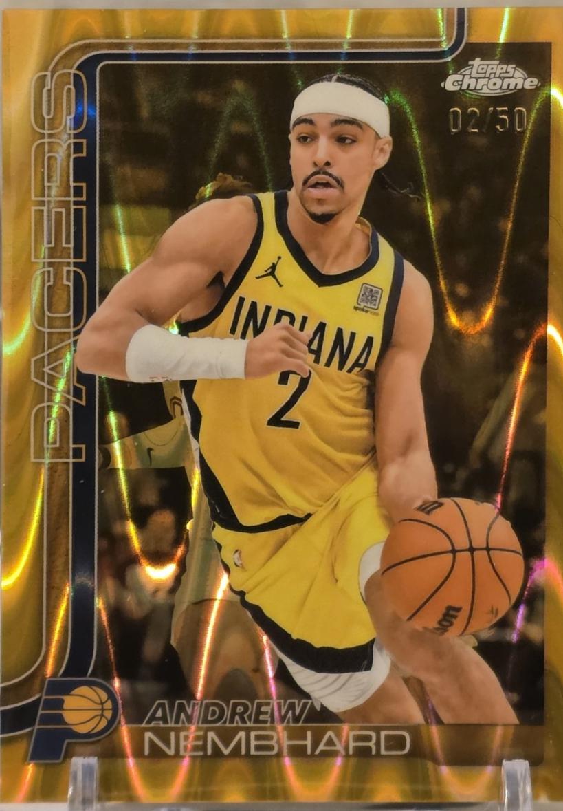 Andrew Nembhard [Gold Basketball Refractor] #97