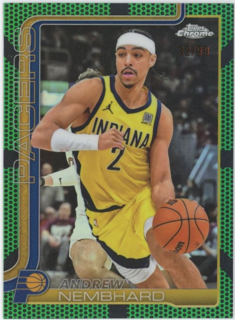 Andrew Nembhard [Green Basketball Refractor] #97
