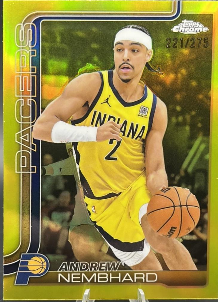 Andrew Nembhard [Yellow Basketball Refractor] #97
