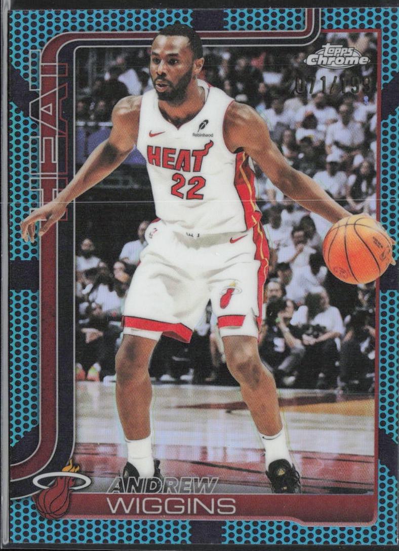 Andrew Wiggins [Blue Basketball Refractor] #180